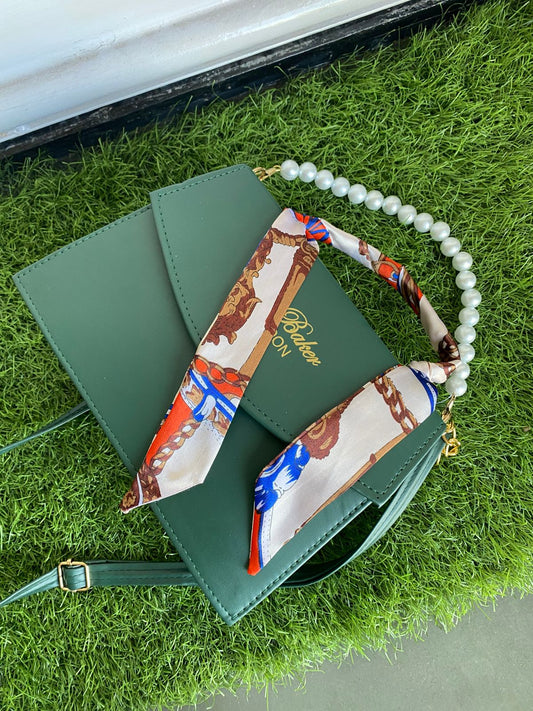 Premium Ribbon Pearl Handbag