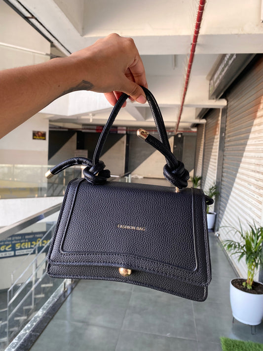 Black Mini Knot Handbag
