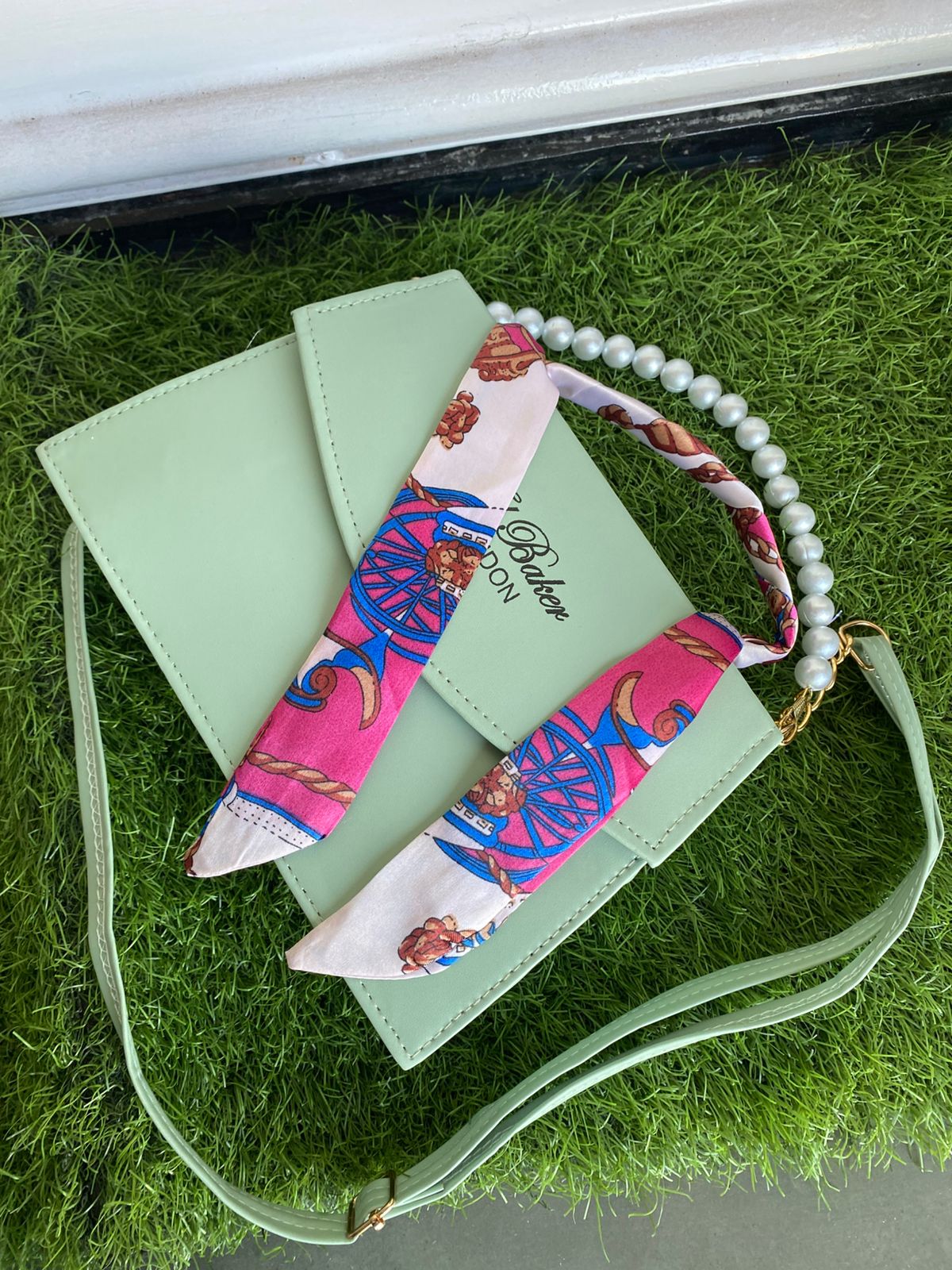 Premium Ribbon Pearl Handbag