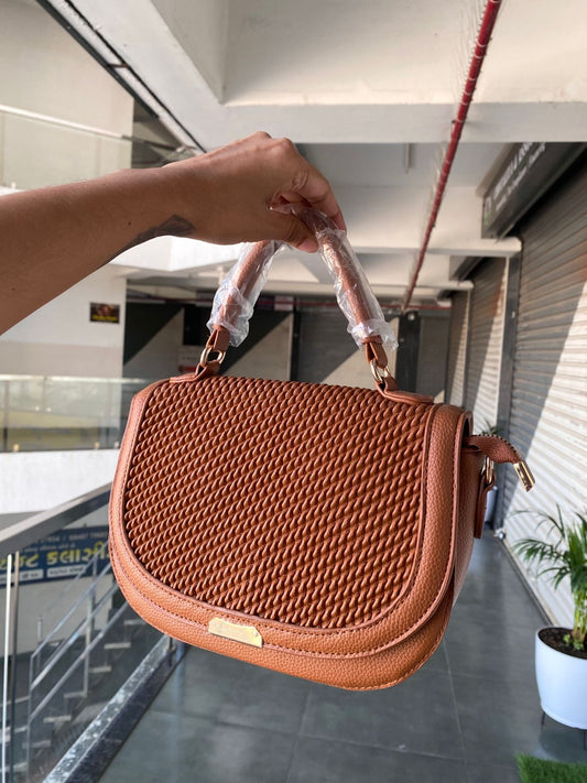 Brown Box Handbag
