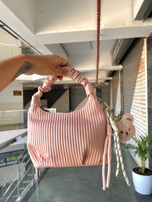 Pink Teddy Charm Handbag