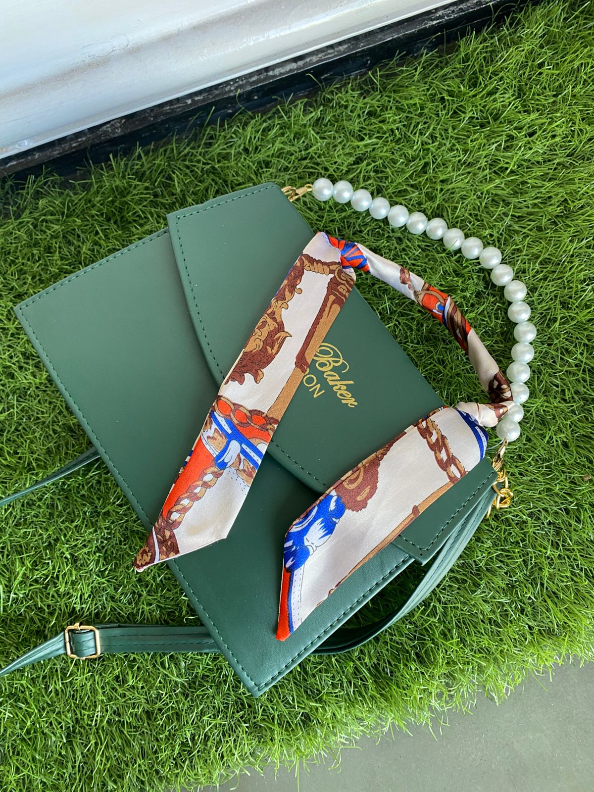 Premium Ribbon Pearl Handbag